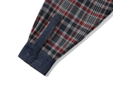 ロマンティッククラウン(ROMANTIC CROWN)   DENIM CHECK SHIRT_BURGUNDY