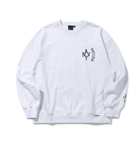 ロマンティッククラウン(ROMANTIC CROWN)   NAVY HEAVYWEIGHT SWEAT SHIRT_LIGHT GRAY