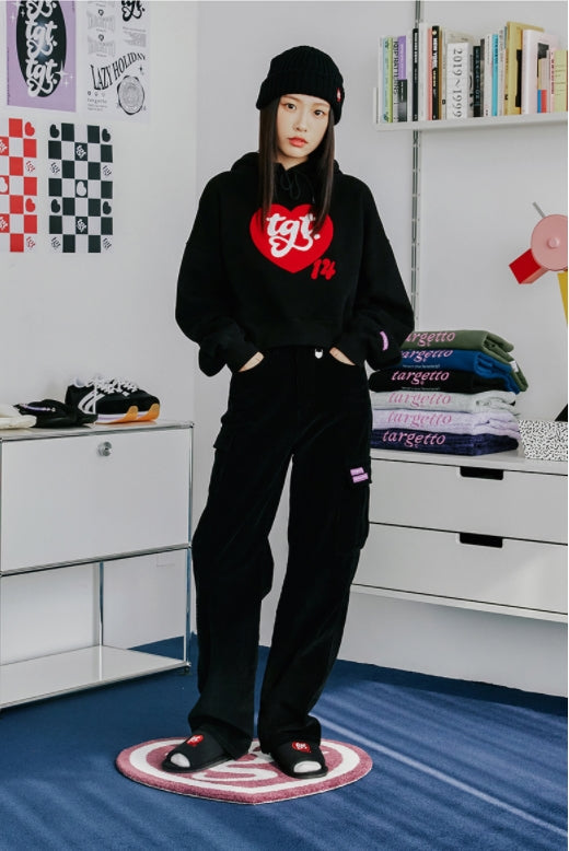 TARGETTO(ターゲット)  NEO HEART LOGO SLIPPER_BLACK