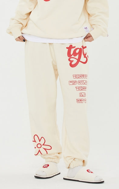 TARGETTO(ターゲット)  TGT LOGO TRAINING PANTS_OATMEAL