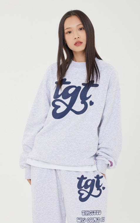 TARGETTO(ターゲット)   TGT LOGO SWEAT SHIRT_LIGHT GREY
