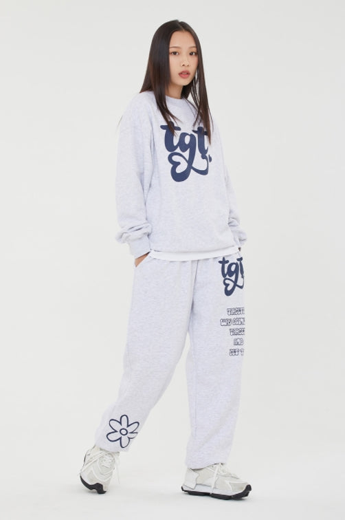 TARGETTO(ターゲット)   TGT LOGO SWEAT SHIRT_LIGHT GREY