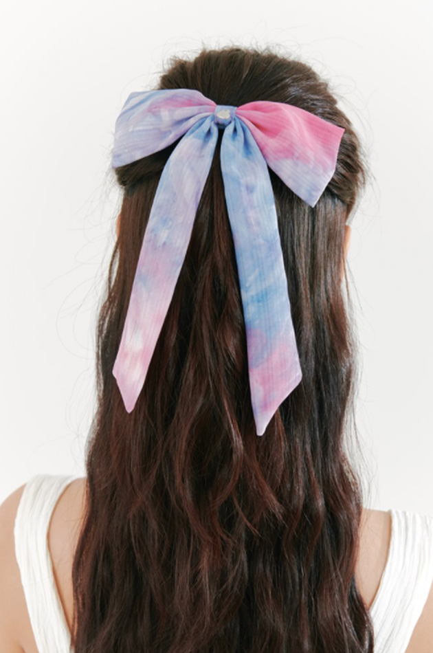 オルモストブルー(Almost Blue)  TIE DYE RIBBON HAIR PIN