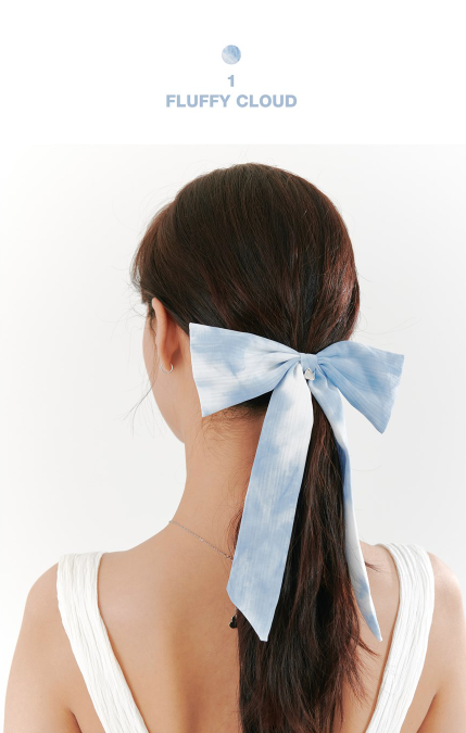 オルモストブルー(Almost Blue)  TIE DYE RIBBON HAIR PIN