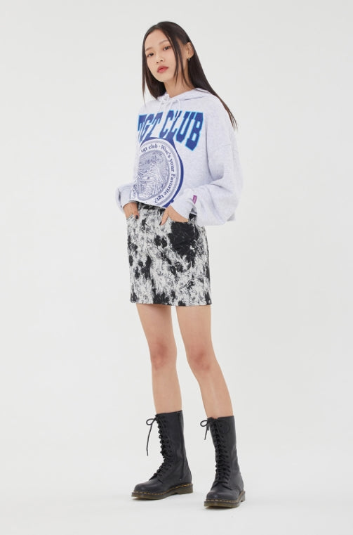 TARGETTO(ターゲット)   CUTTING CROP HOODIE_LIGHT GREY