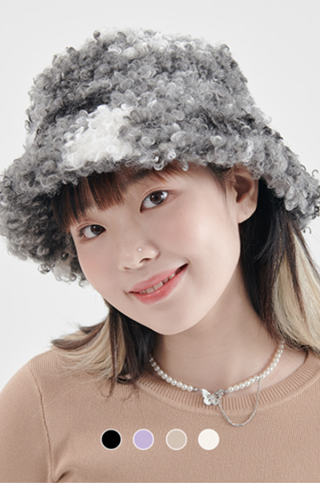 オルモストブルー(Almost Blue)  POODLE BUCKET HAT