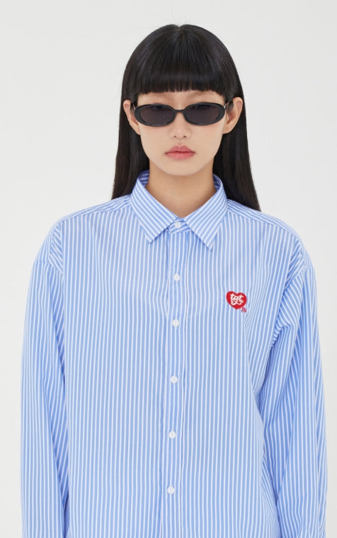 TARGETTO(ターゲット)   PLACKET SLIT SHIRTS_LIGHT BLUE