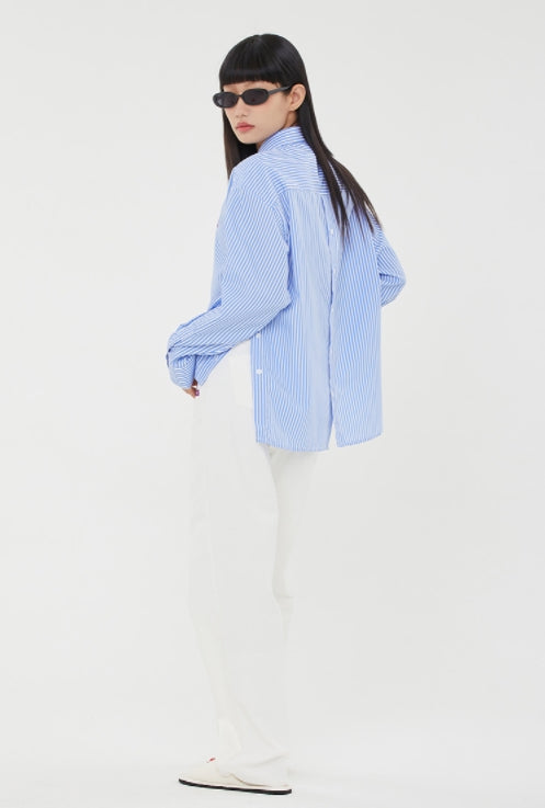 TARGETTO(ターゲット)   PLACKET SLIT SHIRTS_LIGHT BLUE