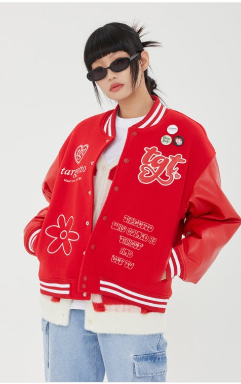 TARGETTO(ターゲット) TGT VARSITY JACKET_BURGUNDY