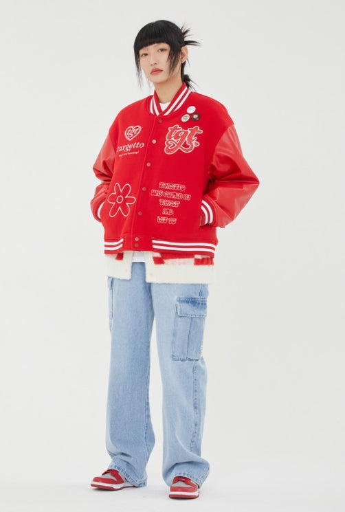 TARGETTO(ターゲット) TGT VARSITY JACKET_BURGUNDY