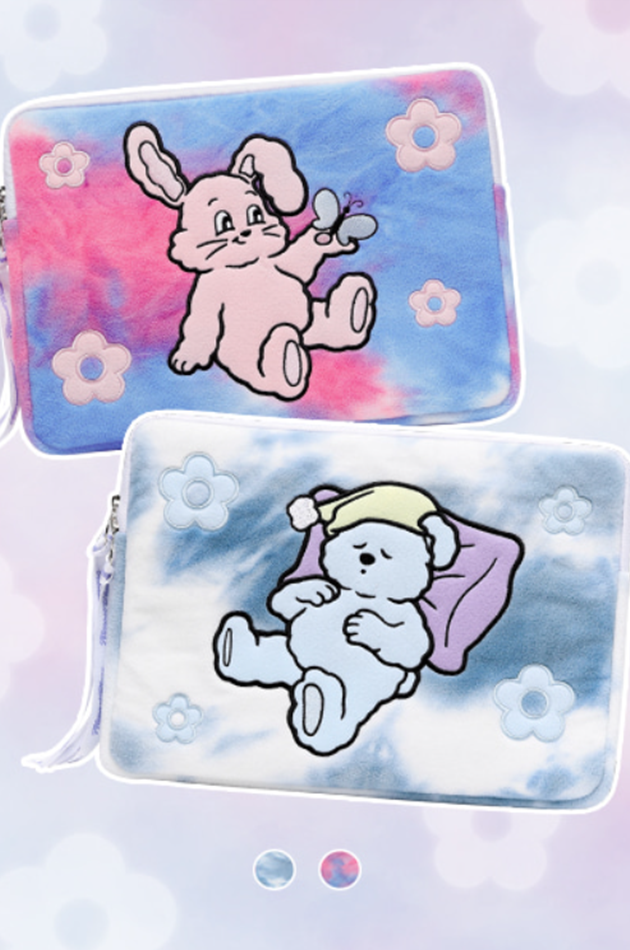 オルモストブルー(Almost Blue)  (SODA&CANDY EDITION) TIE DYE LAPTOP POUCH