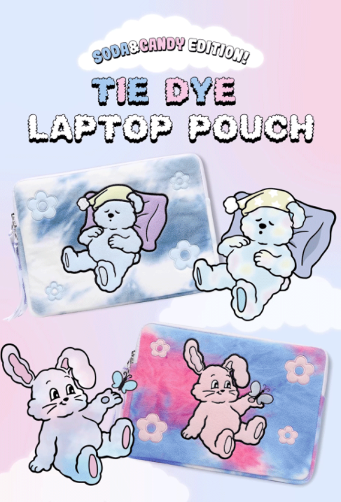オルモストブルー(Almost Blue)  (SODA&CANDY EDITION) TIE DYE LAPTOP POUCH