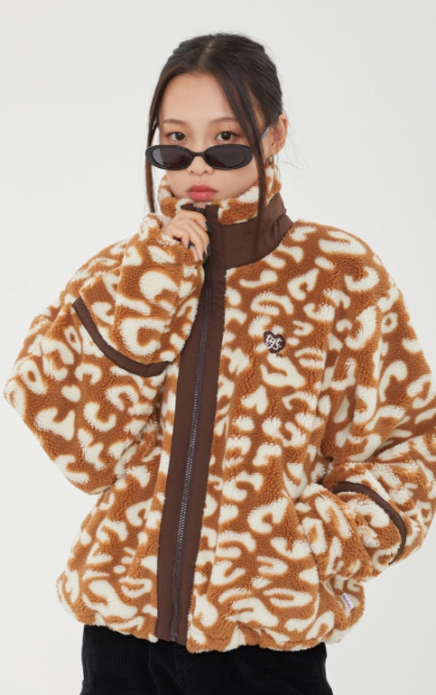 TARGETTO(ターゲット) LEOPARD SEARING JACKET_BROWN