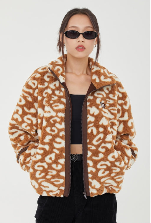 TARGETTO(ターゲット) LEOPARD SEARING JACKET_BROWN