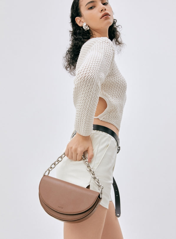 BBYB(ビービーワイビー) Atti Saddle Cross Bag (Cocoa Brown)