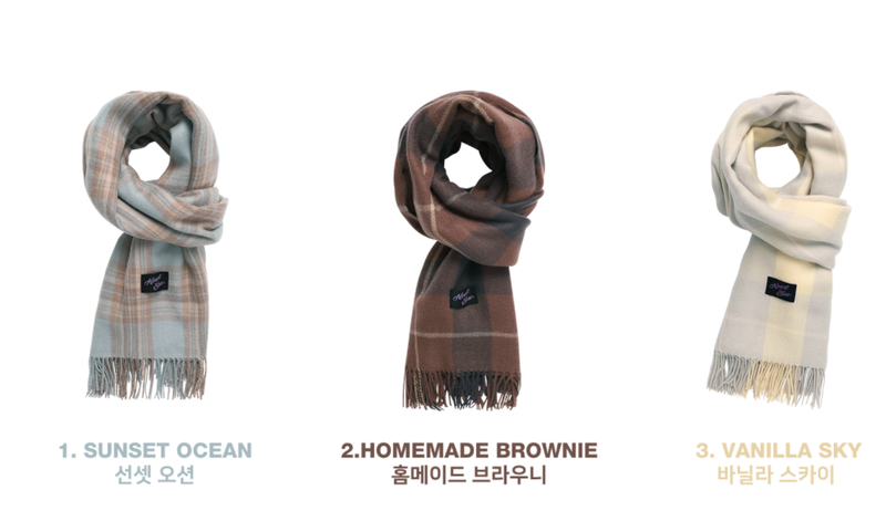 オルモストブルー(Almost Blue)  BLUSH CHECK MUFFLER