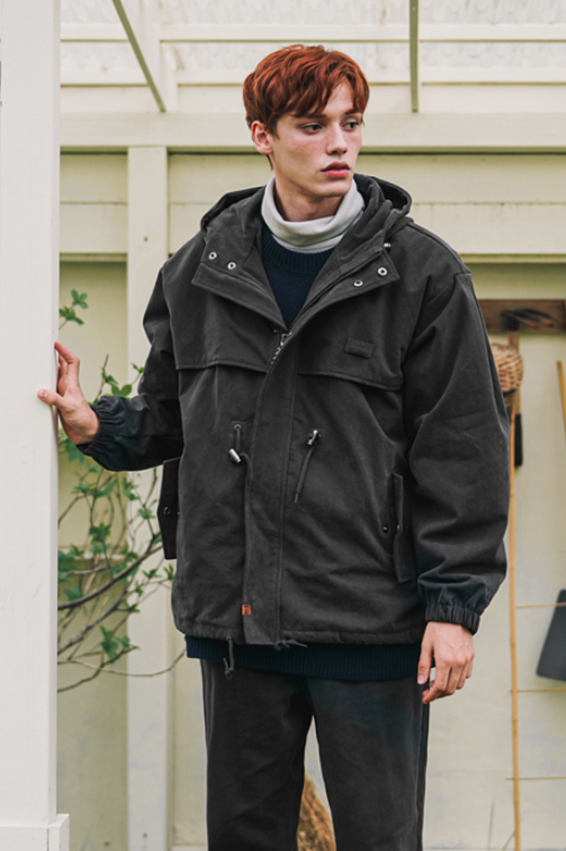 ダブルユーブイプロジェクト(WV PROJECT) Tom Hooded Jacket Charcoal MJOT7516