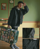 ダブルユーブイプロジェクト(WV PROJECT) Woven Hooded Coach Jacket Black JIOT7540