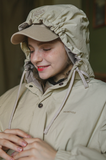 ダブルユーブイプロジェクト(WV PROJECT) Woven Hooded Coach Jacket Beige JIOT7540