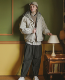 ダブルユーブイプロジェクト(WV PROJECT) Woven Hooded Coach Jacket Beige JIOT7540