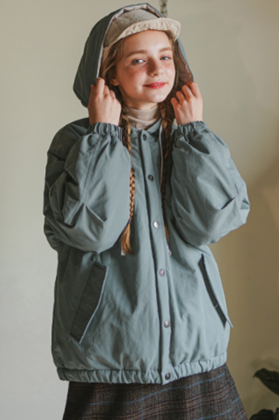 ダブルユーブイプロジェクト(WV PROJECT) Woven Hooded Coach Jacket Blue JIOT7540