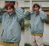 ダブルユーブイプロジェクト(WV PROJECT) Woven Hooded Coach Jacket Blue JIOT7540