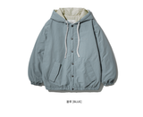 ダブルユーブイプロジェクト(WV PROJECT) Woven Hooded Coach Jacket Blue JIOT7540