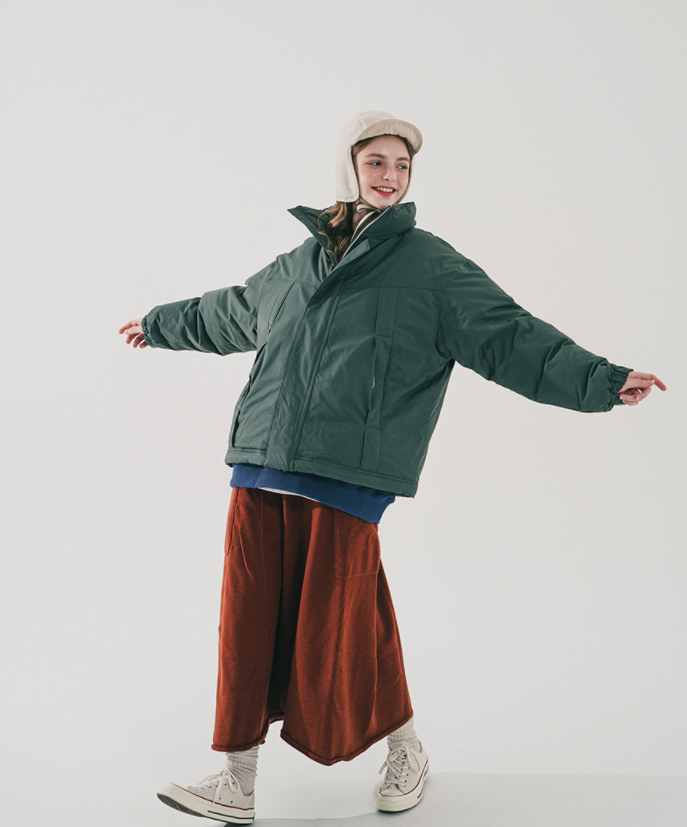 ダブルユーブイプロジェクト(WV PROJECT) Monster duck down parka Moss Green JJOT7521