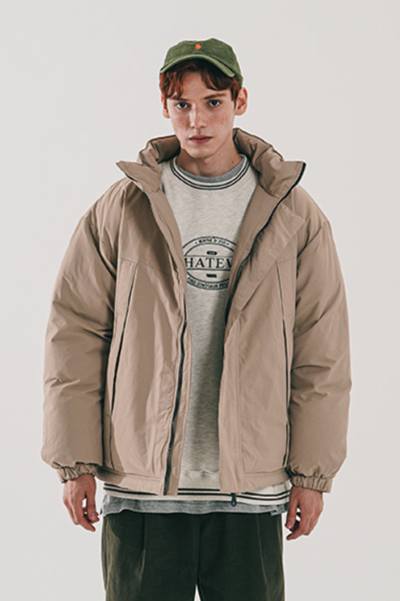 ダブルユーブイプロジェクト(WV PROJECT) Monster duck down parka Gray Beige JJOT7521