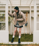 ダブルユーブイプロジェクト(WV PROJECT) Monster duck down parka Gray Beige JJOT7521