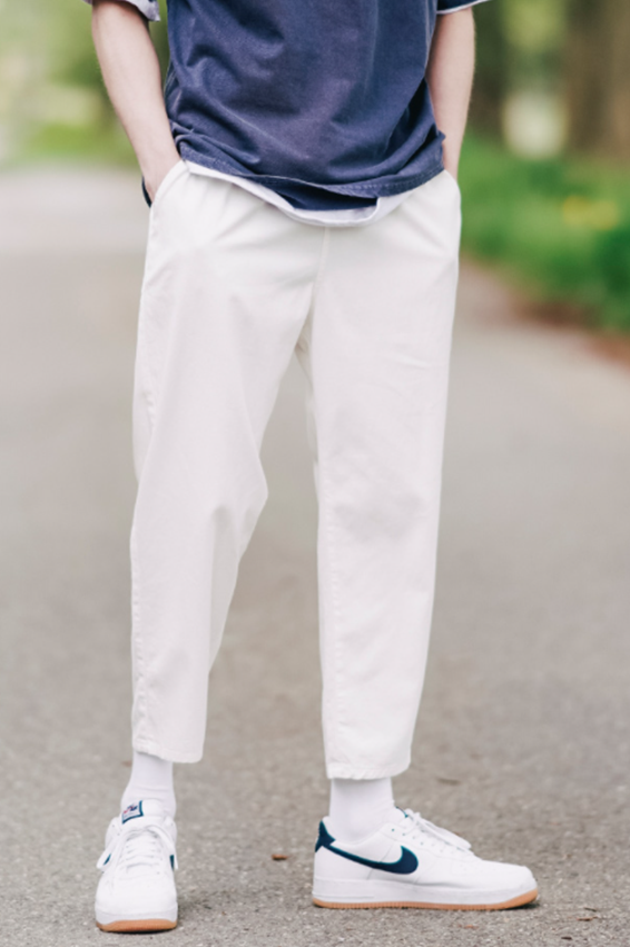 ダブルユーブイプロジェクト(WV PROJECT) Plain (Summer) Cotton Banding Pants Ivory CJLP7509