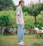 ダブルユーブイプロジェクト(WV PROJECT) Plain (Summer) Cotton Banding Pants Blue CJLP7509