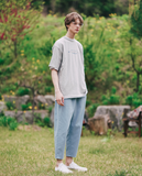 ダブルユーブイプロジェクト(WV PROJECT) Plain (Summer) Cotton Banding Pants Blue CJLP7509