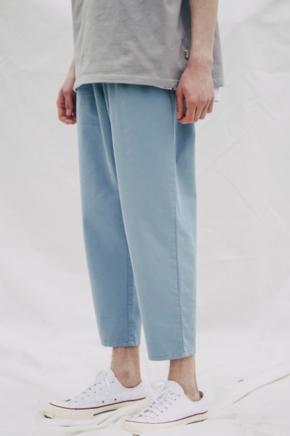 ダブルユーブイプロジェクト(WV PROJECT) Plain (Summer) Cotton Banding Pants Blue CJLP7509