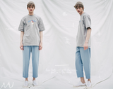 ダブルユーブイプロジェクト(WV PROJECT) Plain (Summer) Cotton Banding Pants Blue CJLP7509