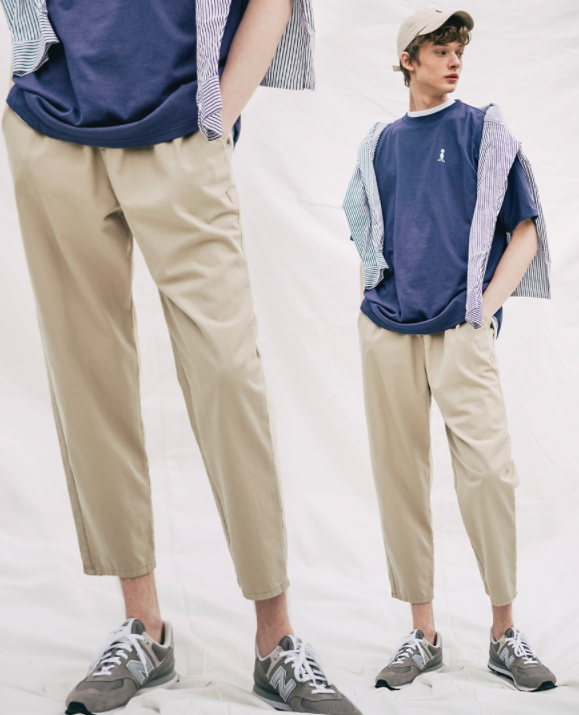 ダブルユーブイプロジェクト(WV PROJECT) Plain (Summer) Cotton Banding Pants Beige CJLP7509