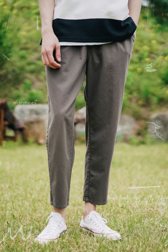 ダブルユーブイプロジェクト(WV PROJECT) Plain (Summer) Cotton Banding Pants Mocha CJLP7509