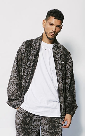 セイントペイン(SAINTPAIN)  SP PHYTON FLEECE ZIP JACKET-CHARCOAL