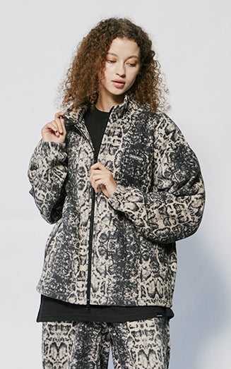 セイントペイン(SAINTPAIN)  SP PHYTON FLEECE ZIP JACKET-BEIGE