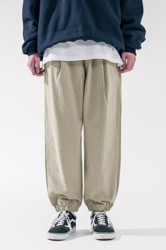 ダブルユーブイプロジェクト(WV PROJECT) Mute Banding Pants Gray Beige JJLP7531