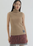 curetty (キュリティー)  C METALLIC HIGH-NECK KNIT TOP_BEIGE