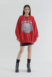 curetty (キュリティー)  C SANTA GRAPHIC SWEATSHIRT_RED