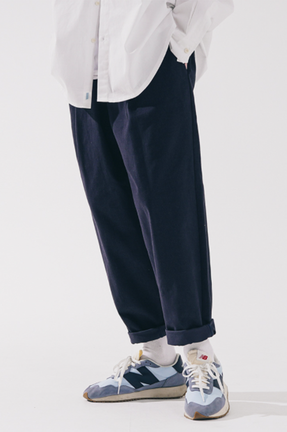 ダブルユーブイプロジェクト(WV PROJECT) Winter Cotton Banding Pants Navy CJLP7527