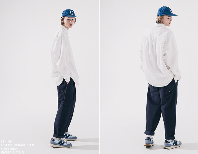 ダブルユーブイプロジェクト(WV PROJECT) Winter Cotton Banding Pants Navy CJLP7527