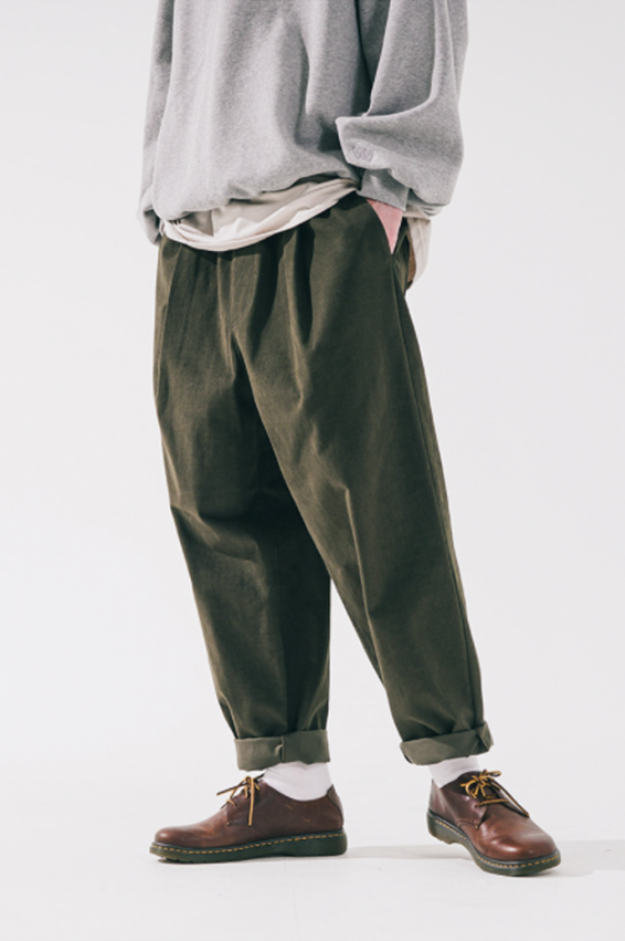 ダブルユーブイプロジェクト(WV PROJECT) Winter Cotton Banding Pants Khaki CJLP7527