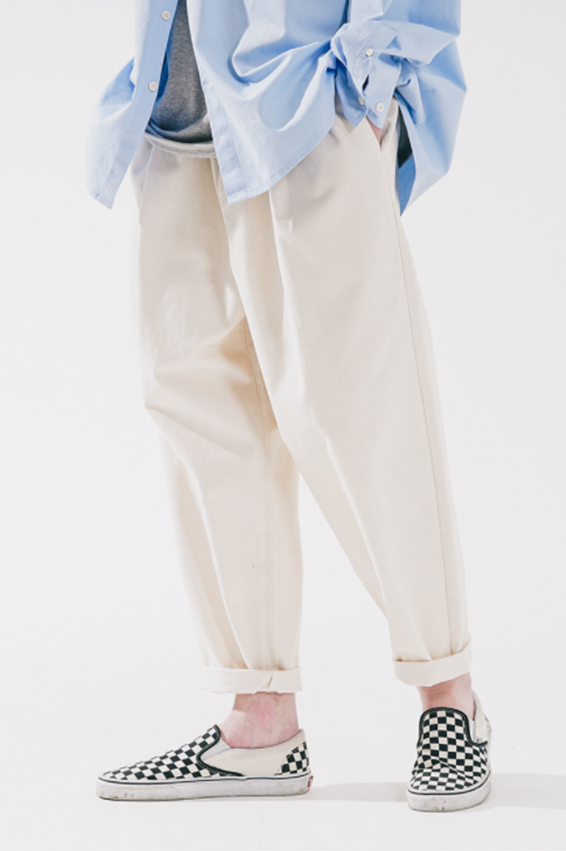 ダブルユーブイプロジェクト(WV PROJECT) Winter Cotton Banding Pants Cream CJLP7527