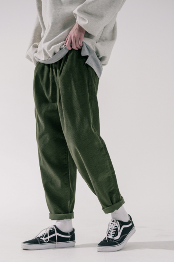 ダブルユーブイプロジェクト(WV PROJECT) Churros Corduroy Banding Pants Khaki CJLP7423