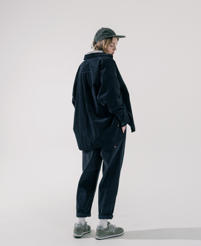 ダブルユーブイプロジェクト(WV PROJECT) Churros Corduroy Banding Pants Navy CJLP7423