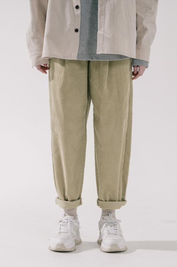 ダブルユーブイプロジェクト(WV PROJECT) Churros Corduroy Banding Pants Beige CJLP7423