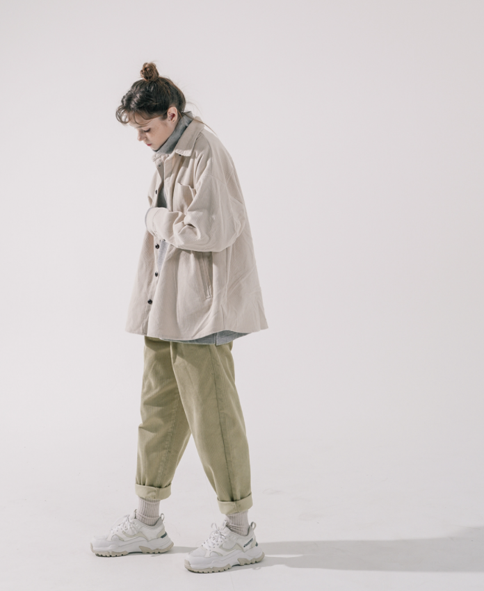 ダブルユーブイプロジェクト(WV PROJECT) Churros Corduroy Banding Pants Beige CJLP7423